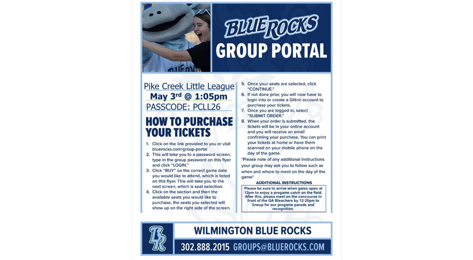 PCLL Day at the Blue Rocks